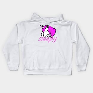 Einhorn Mädchen mit Rosa Kids Hoodie